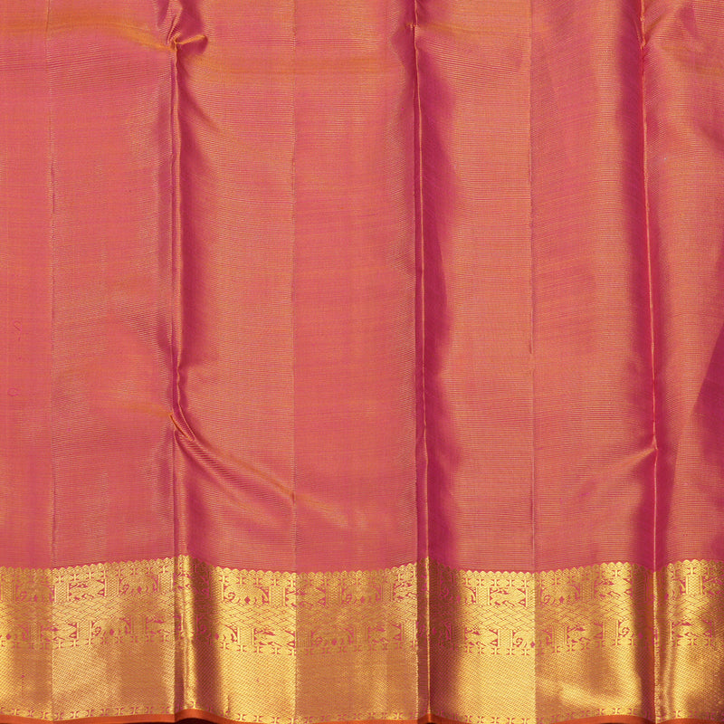 Hayagrivas Handloom Pink Kanjivaram Silk Saree KBF606G4-1