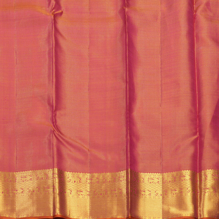 Hayagrivas Handloom Pink Kanjivaram Silk Saree KBF606G4-1