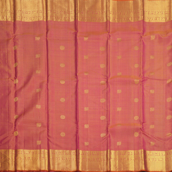 Hayagrivas Handloom Pink Kanjivaram Silk Saree KBF606G4-1