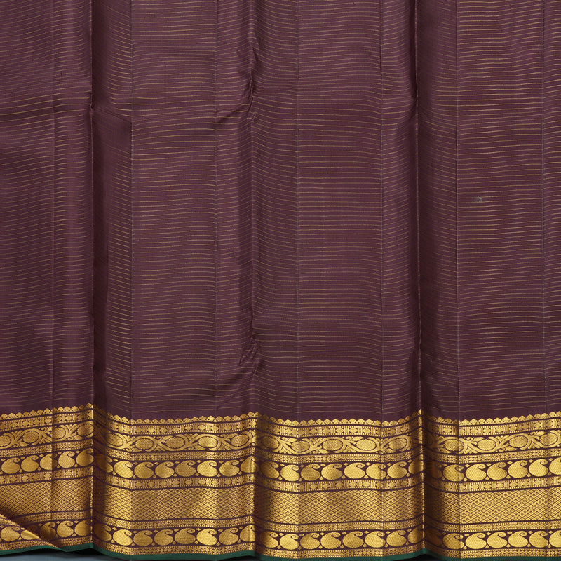 Hayagrivas Handloom Deep Plum Purple Kanjivaram Silk Saree KBF606G6-1