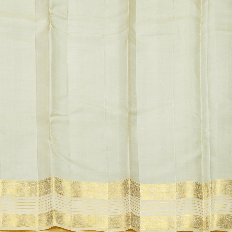 Hayagrivas Handloom Bottle Green Kanjivaram Silk Saree with Sandal Border KBF606G7-2