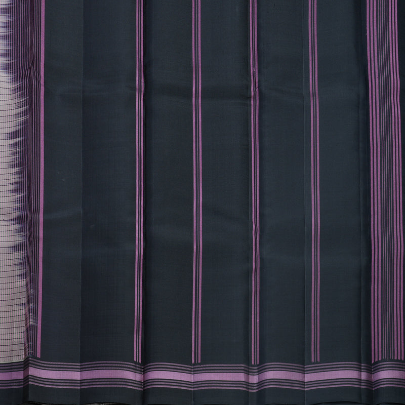 Hayagrivas Handloom Sandal Kanjivaram Silk Saree with Grey Border KBF607G1-1