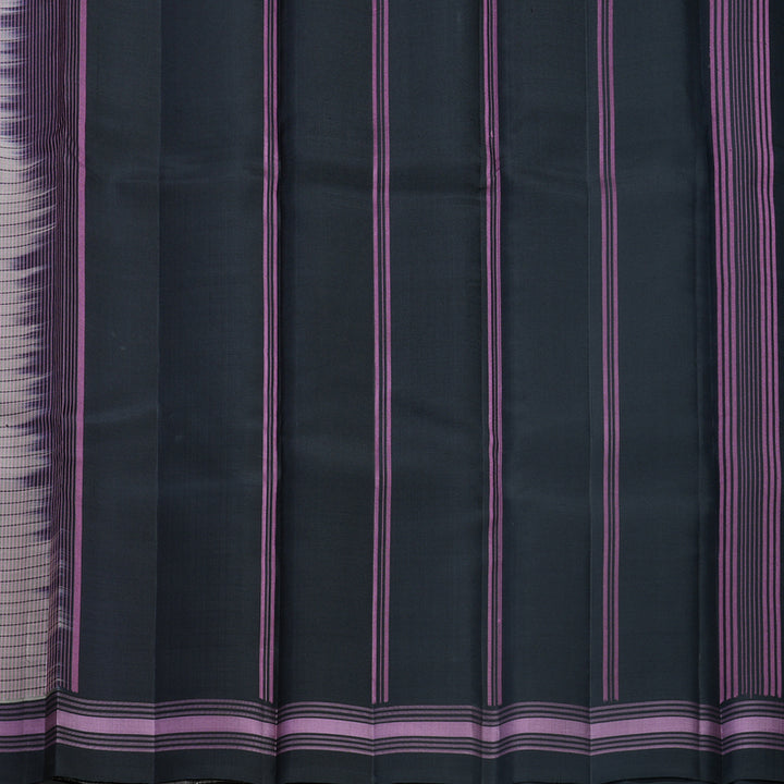 Hayagrivas Handloom Sandal Kanjivaram Silk Saree with Grey Border KBF607G1-1