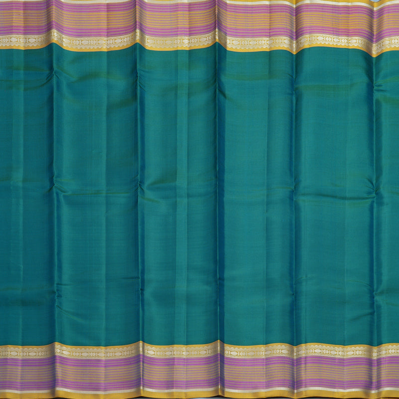 Hayagrivas Handloom Mayilkazhuthu Kanjivaram Silk Saree with Yellow Border KBF607G2-1