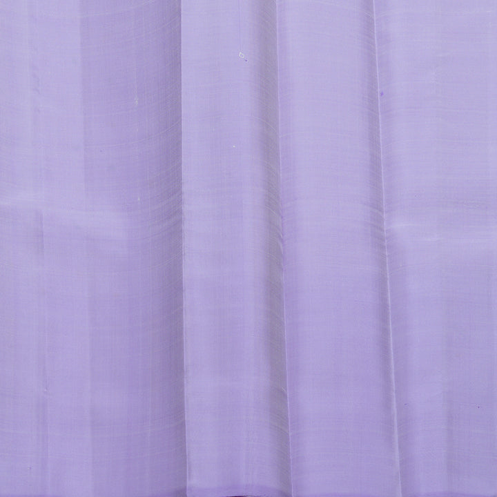 Hayagrivas Handloom White Kanjivaram Silk Saree with Lilac Border KBF607G5-2