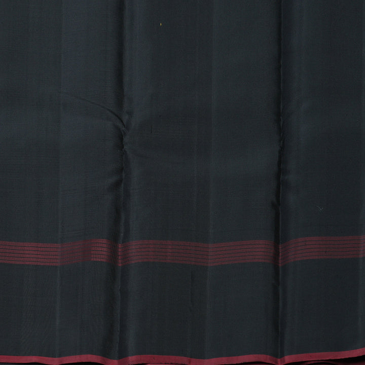 Hayagrivas Handloom Black &amp; White (Zasa Zasa Kattam) Kanjivaram Silk Saree KBF607G6-2