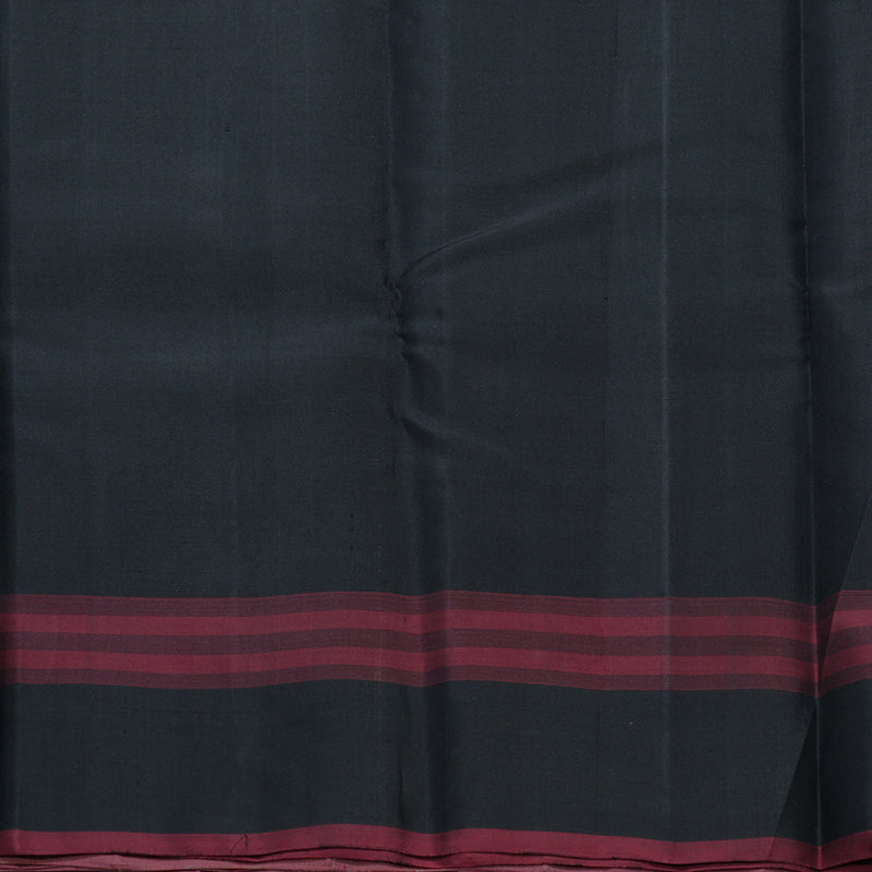 Hayagrivas Handloom Elephant Grey Kanjivaram Silk Saree KBF607G9-1