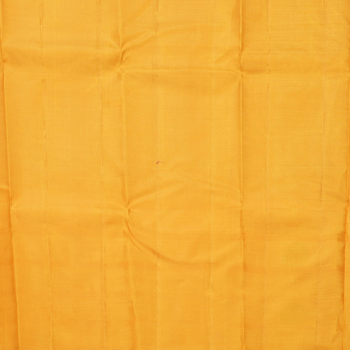 Hayagrivas Handloom Maroon Kanjivaram Silk Saree with Mustard Yellow Border KBF608G3-1