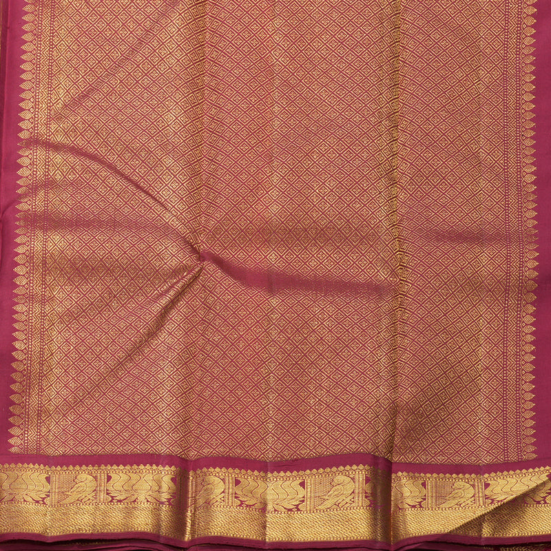 Hayagrivas Handloom Black Kanjivaram Silk Saree with Maroon Border KBF608G4-4