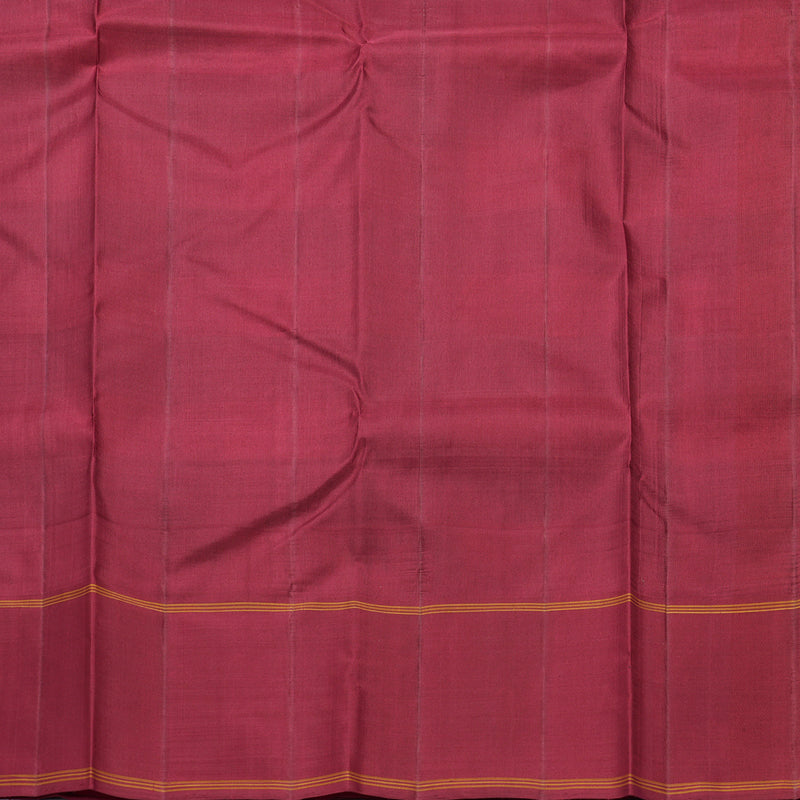 Hayagrivas Handloom Multicolour Checks Kanjivaram Silk Saree with Maroon Border KBF608G4-6