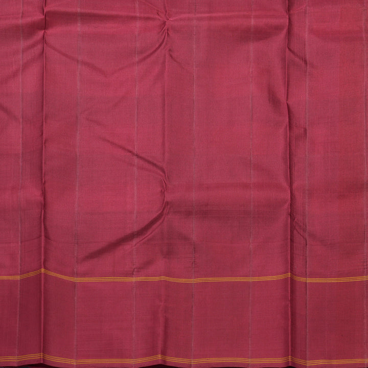 Hayagrivas Handloom Multicolour Checks Kanjivaram Silk Saree with Maroon Border KBF608G4-6