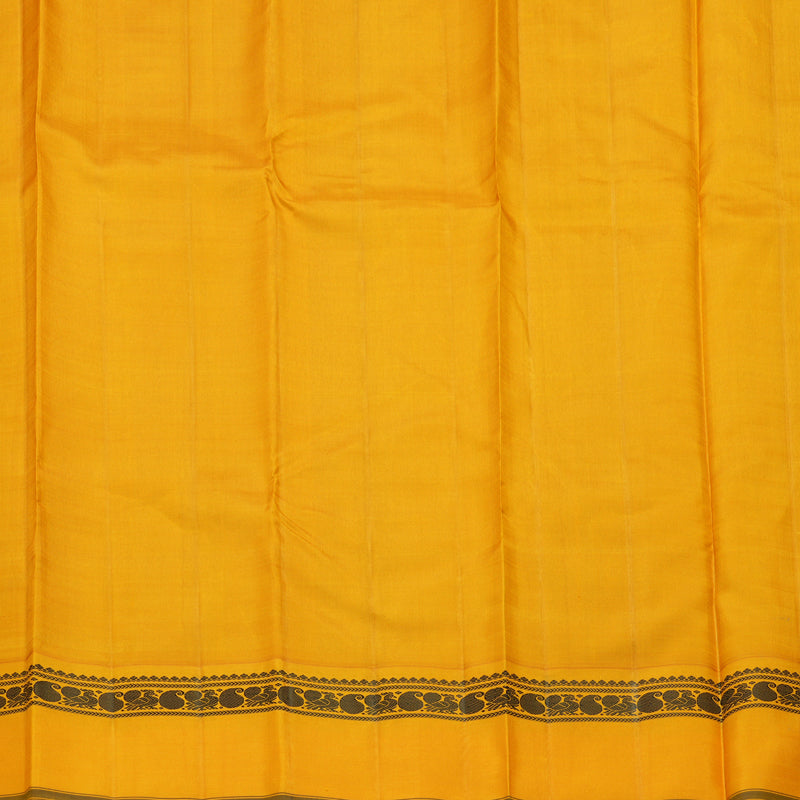 Hayagrivas Handloom Bottle Green Kanjivaram Silk Saree with Ganga Jamuna Border KBF608G5-1