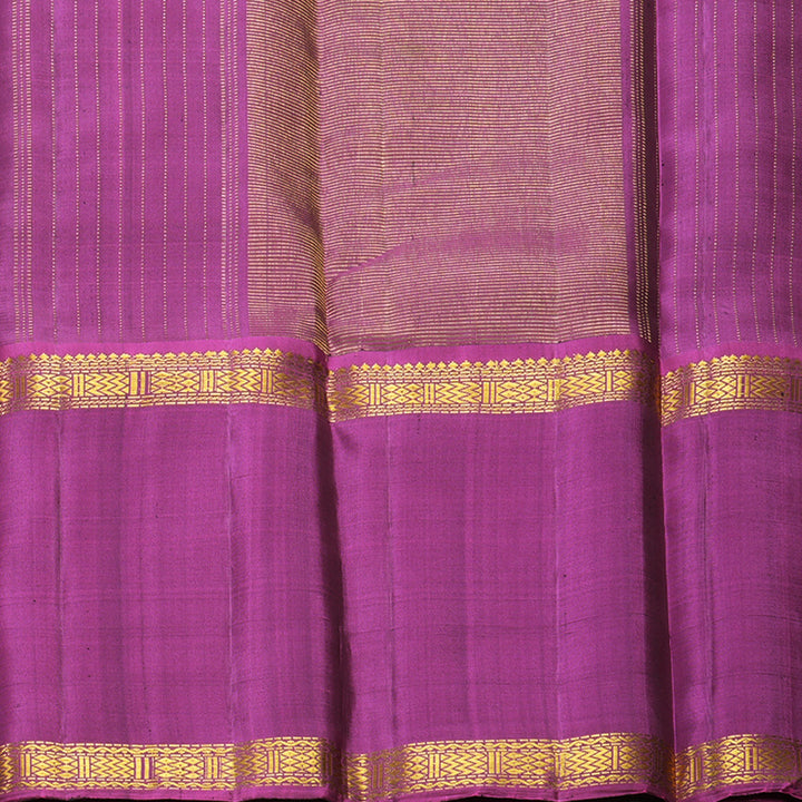 Hayagrivas Handloom Kanchana Brown Kanjivaram Silk Saree with Ganga Jamuna Border KBF609G5-1