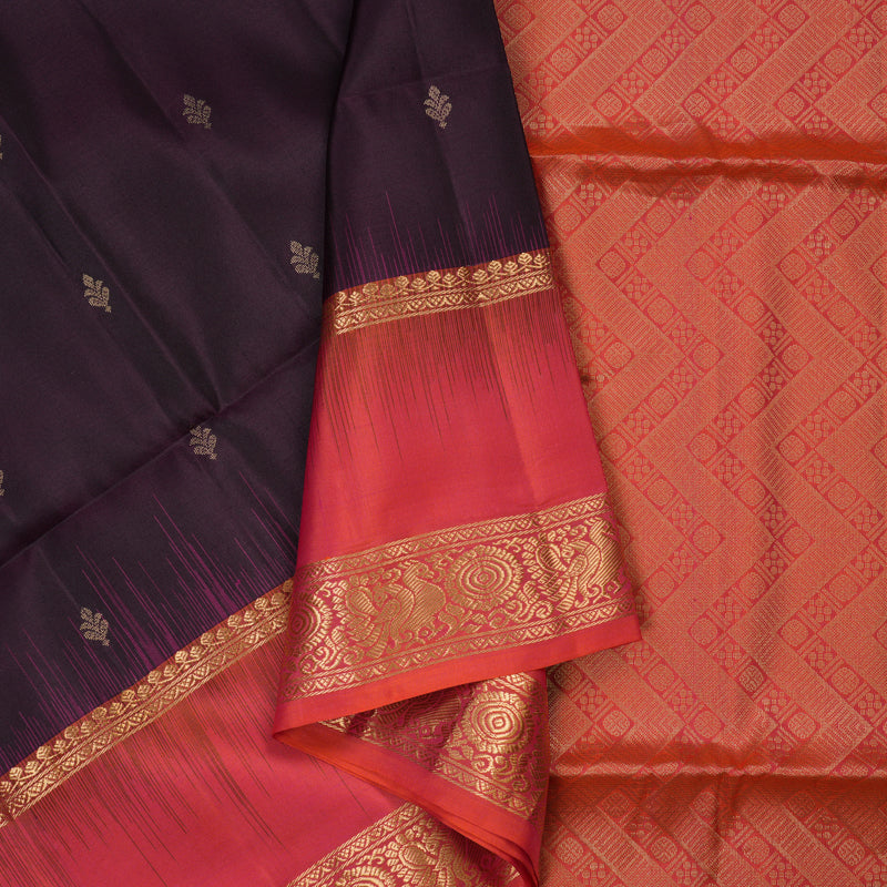 Hayagrivas Nagapazham Handloom Soft Silk Saree KBF60D1-4