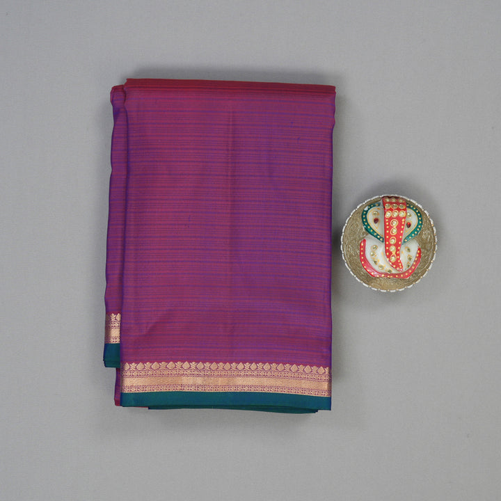 Hayagrivas Handloom Purple Kanjivaram Silk Saree KBF60D2-3
