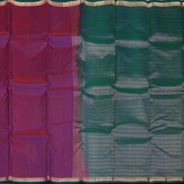 Hayagrivas Handloom Purple Kanjivaram Silk Saree KBF60D2-3