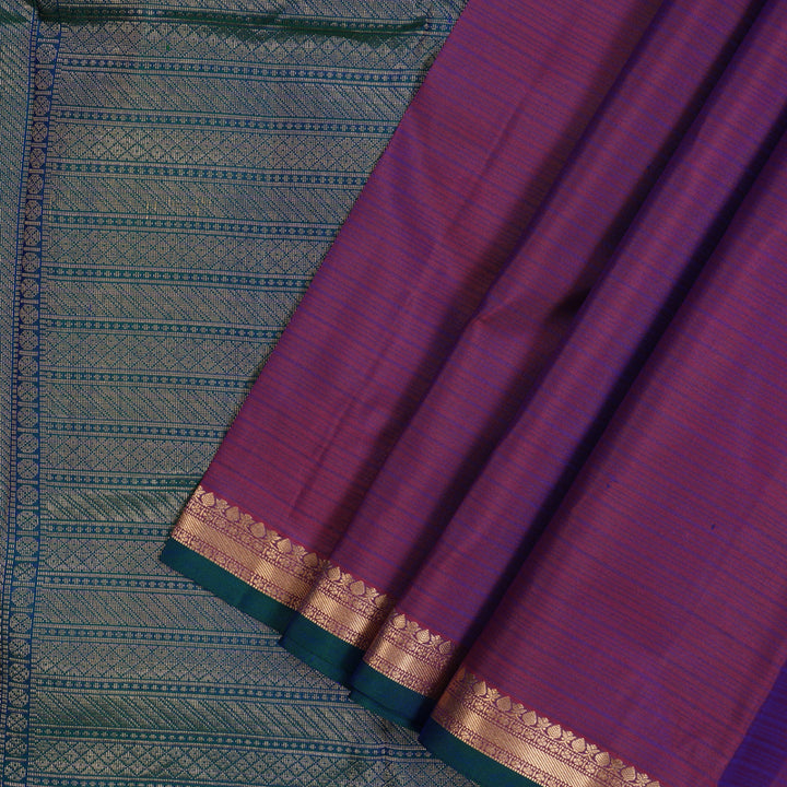 Hayagrivas Handloom Purple Kanjivaram Silk Saree KBF60D2-3
