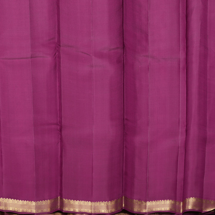 Hayagrivas Handloom Rani Pink Kanjivaram Silk Saree with Purple Border KBF610G1-2