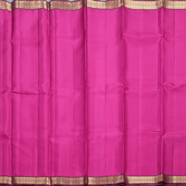 Hayagrivas Handloom Rani Pink Kanjivaram Silk Saree with Purple Border KBF610G1-2