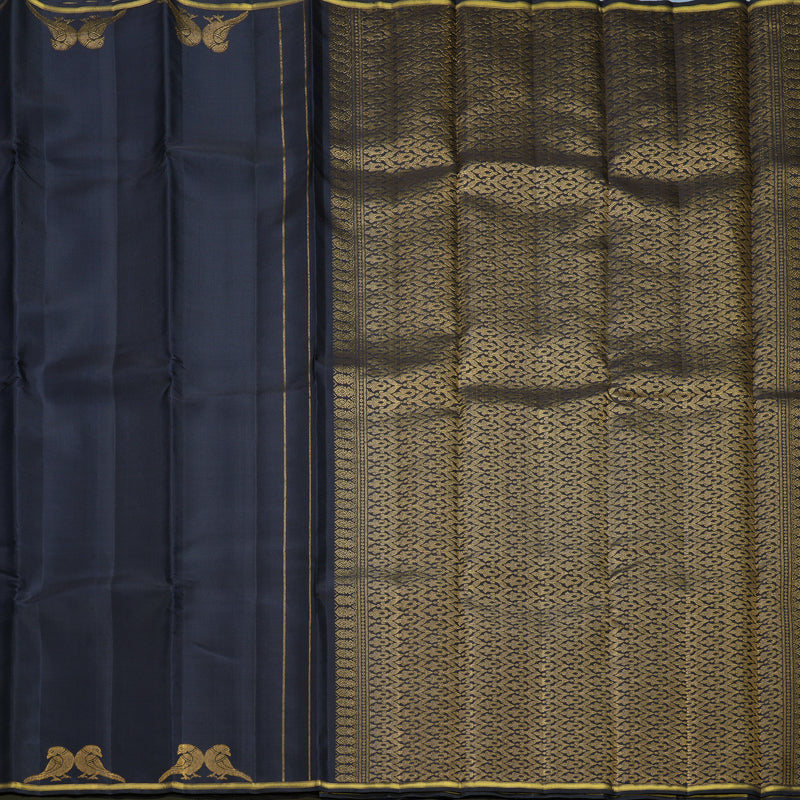 Hayagrivas Handloom Karum Neelam Kanjivaram Silk Saree KBF610G2-1