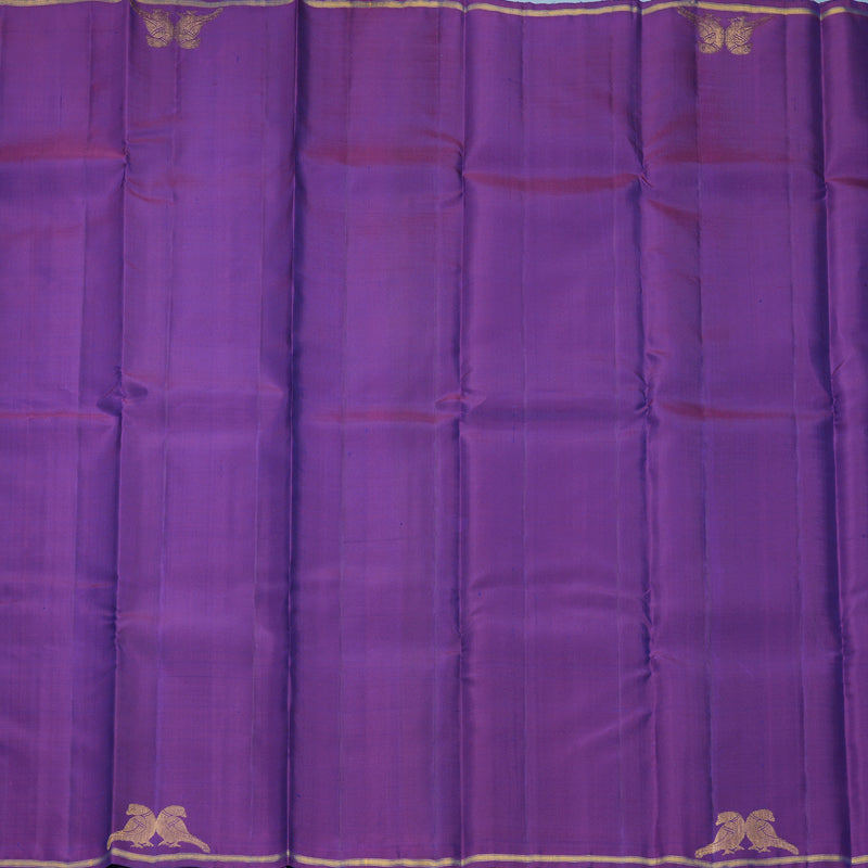 Hayagrivas Handloom Purple Kanjivaram Silk Saree KBF610G2-3