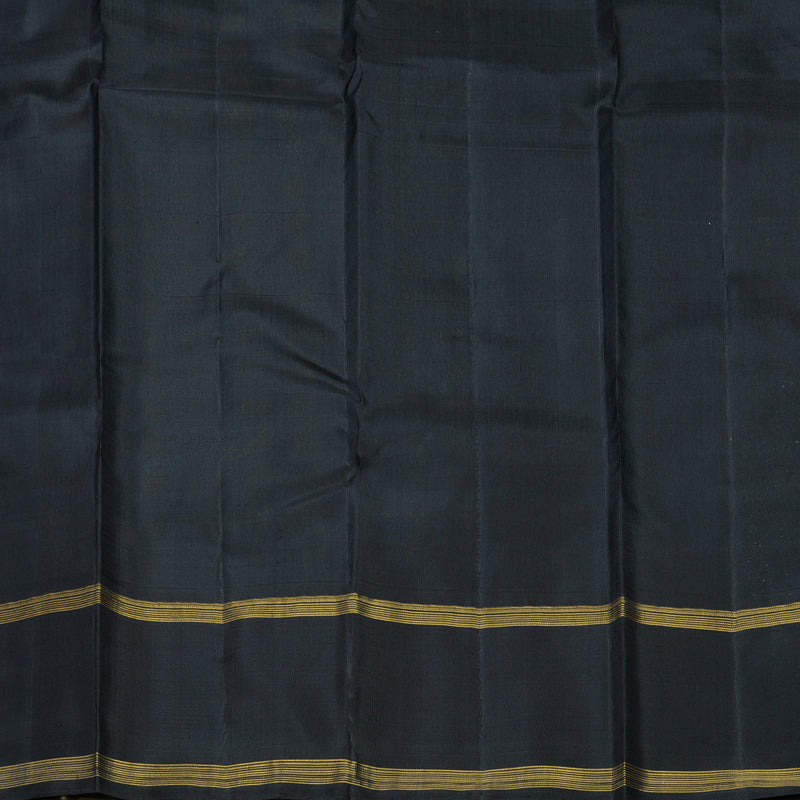 Hayagrivas Handloom Multicolour Checks Kanjivaram Silk Saree with Ganga Jamuna Border KBF613G14-1