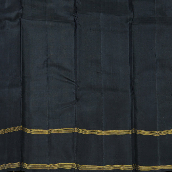 Hayagrivas Handloom Multicolour Checks Kanjivaram Silk Saree with Ganga Jamuna Border KBF613G14-1
