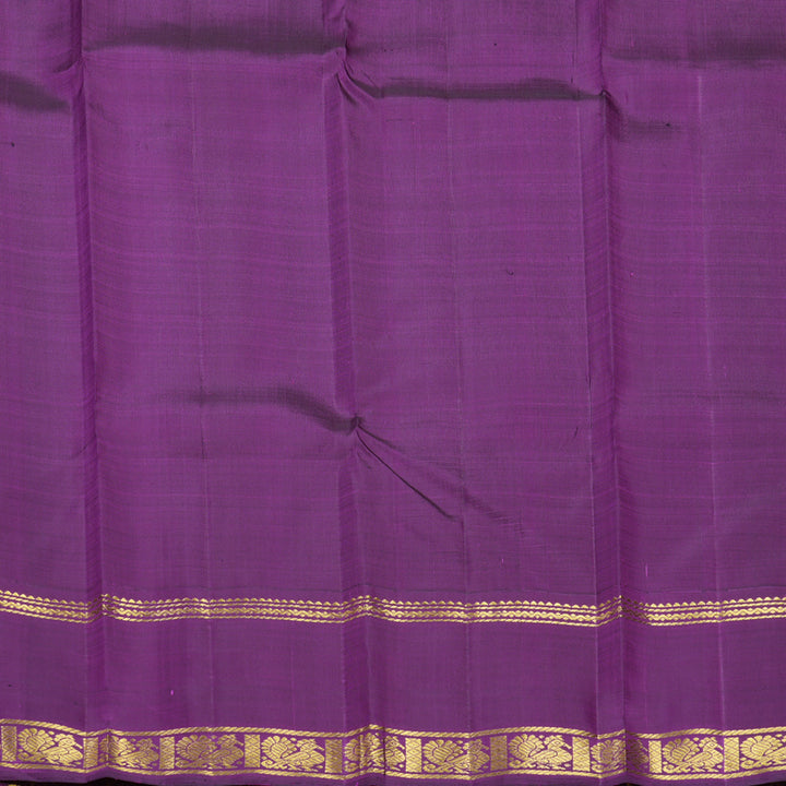 Hayagrivas Handloom Pastel Green Kanjivaram Silk Saree with Purple Border KBF613G3-1