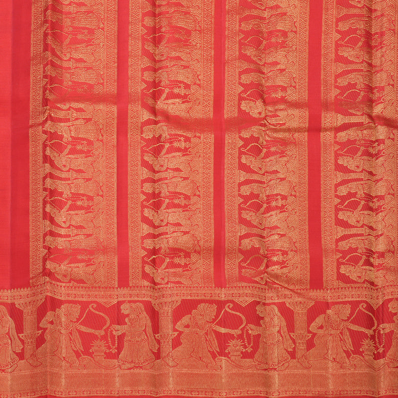 Hayagrivas Handloom Red Kanjivaram Silk Saree KBF613G4-1