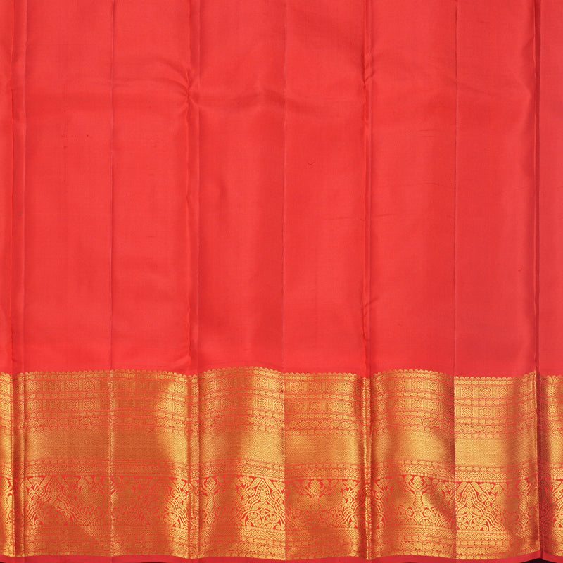 Hayagrivas Handloom Manthalir Kanjivaram Silk Saree with Red Border KBF616G1-6
