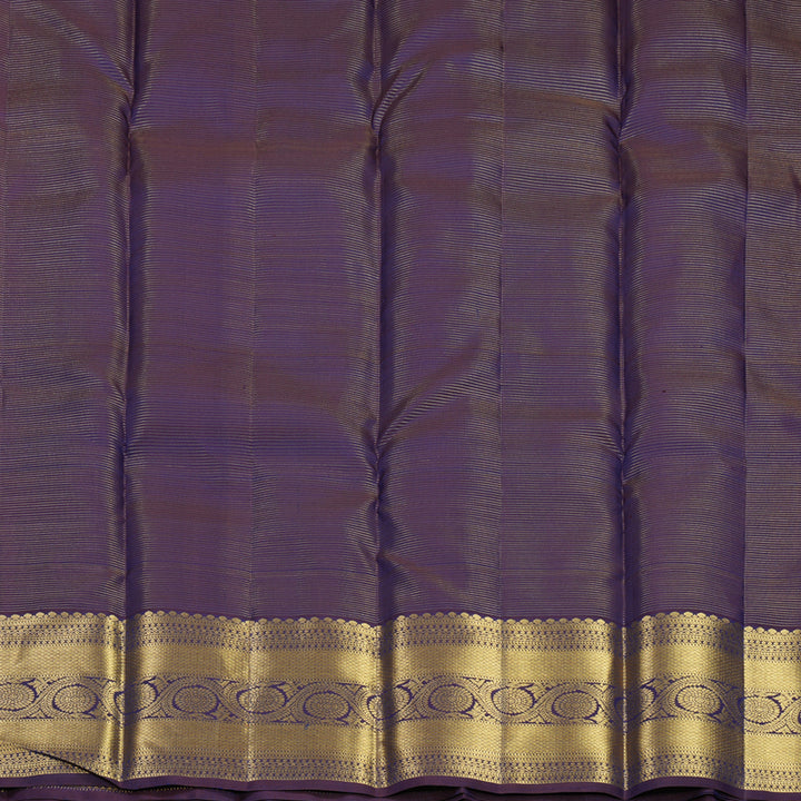 Hayagrivas Handloom Lilac Kanjivaram Silk Saree with Violet Border KBF616G3-1