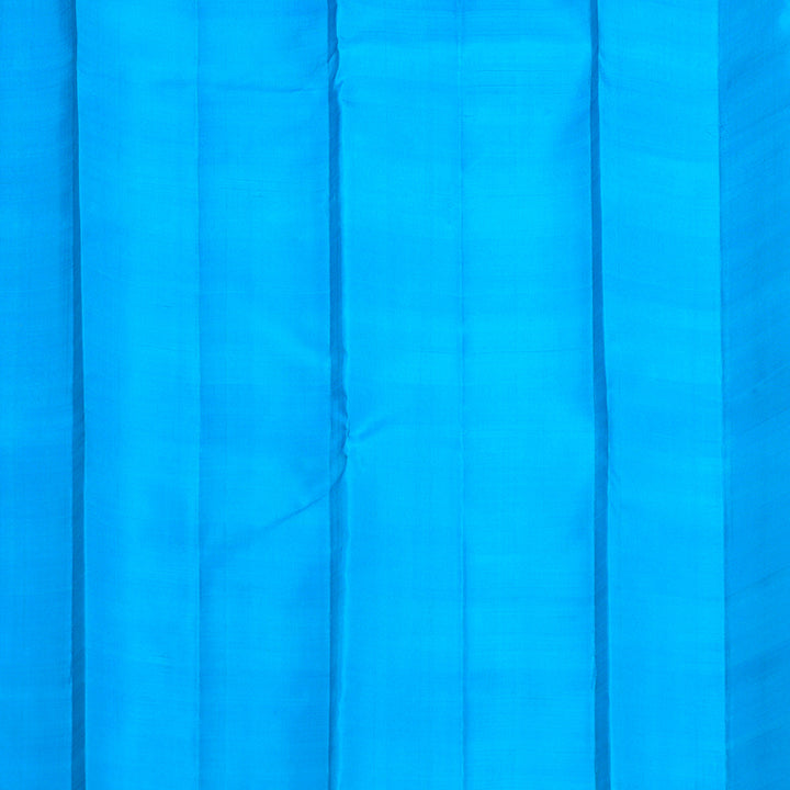Hayagrivas Handloom Blue &amp; Black Checks Kanjivaram Silk Saree KBF617G1-3