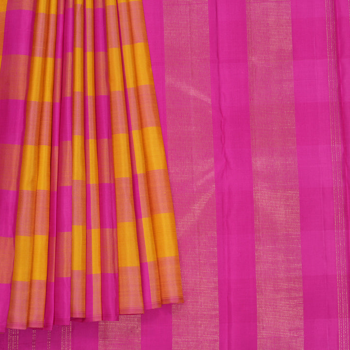 Hayagrivas Handloom Multicolour Checks Kanjivaram Silk Saree KBF617G1-5