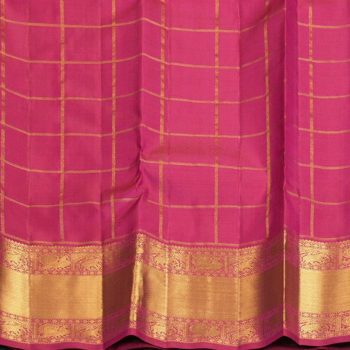Hayagrivas Handloom Magenta Kanjivaram Silk Saree KBF618G2-7
