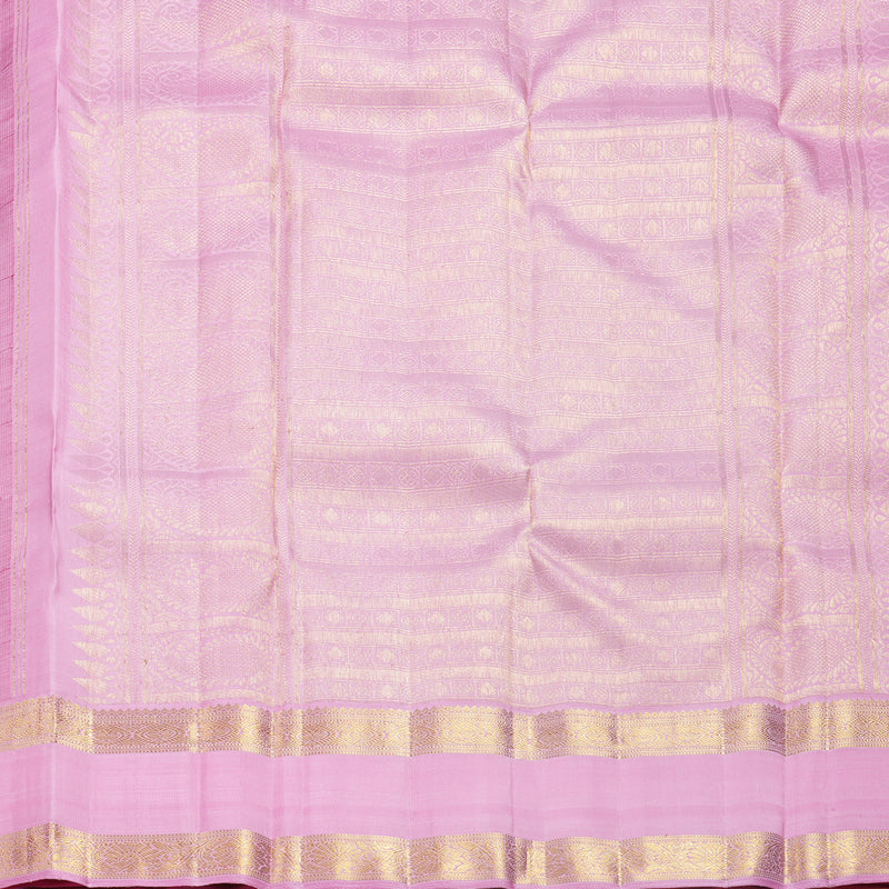 Hayagrivas Handloom Red Kanjivaram Silk Saree with Rose Pink Border KBF618G3-2