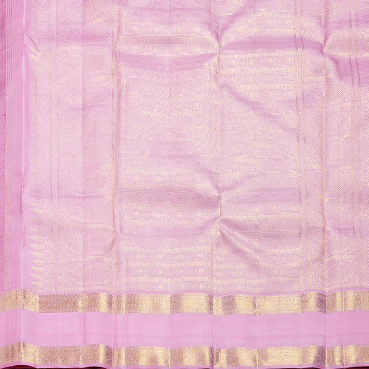 Hayagrivas Handloom Red Kanjivaram Silk Saree with Rose Pink Border KBF618G3-2