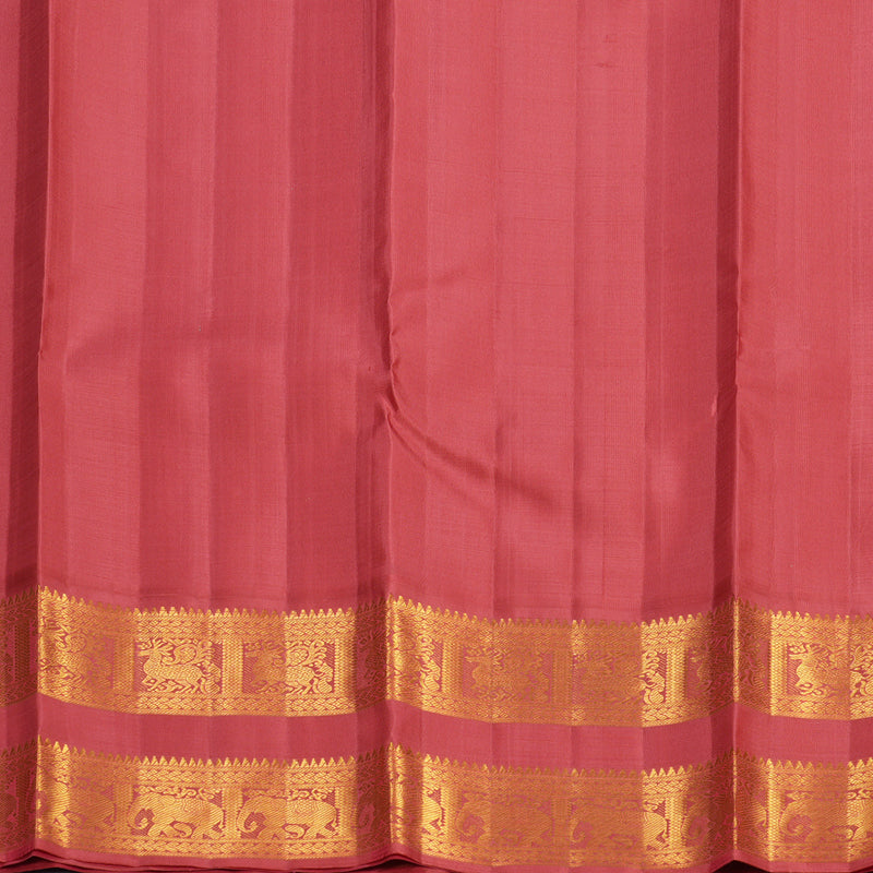 Hayagrivas Handloom Onion Pink Kanjivaram Silk Saree with Pink Border KBF619G2-1