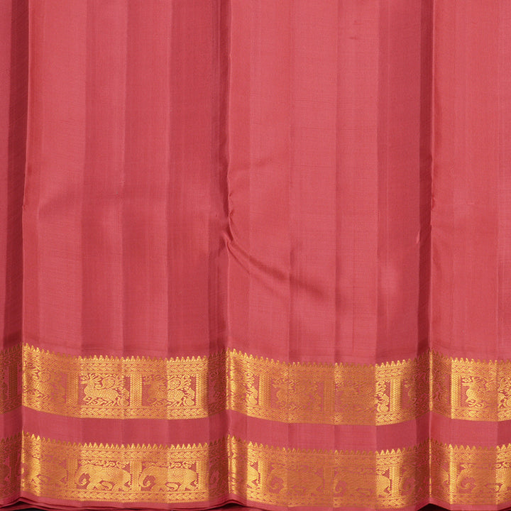Hayagrivas Handloom Onion Pink Kanjivaram Silk Saree with Pink Border KBF619G2-1