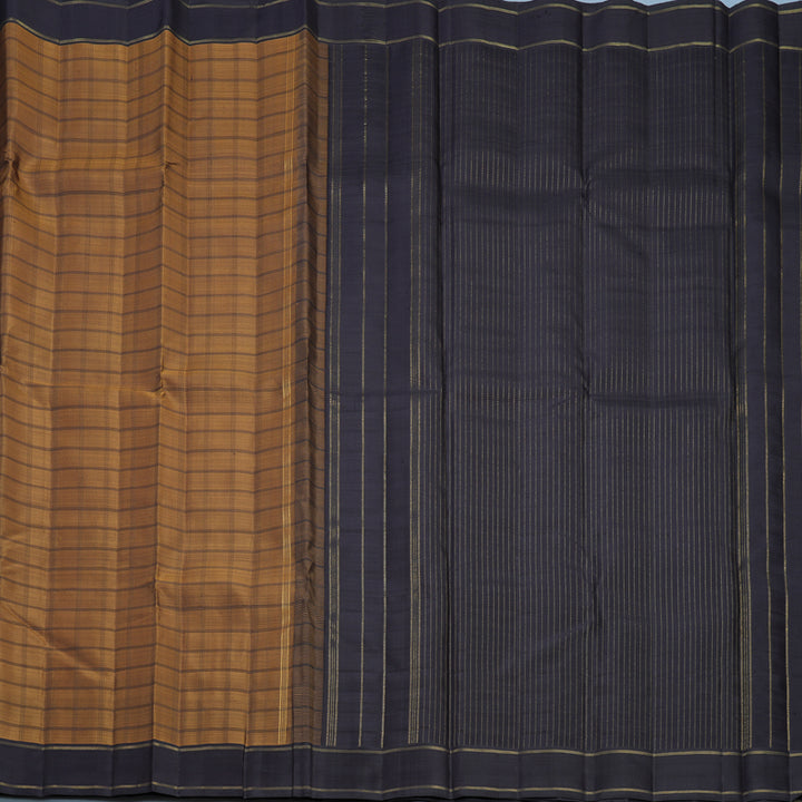 Hayagrivas Handloom Honey Mustard Kanjivaram Silk Saree with Kanchana Border KBF619G8-1