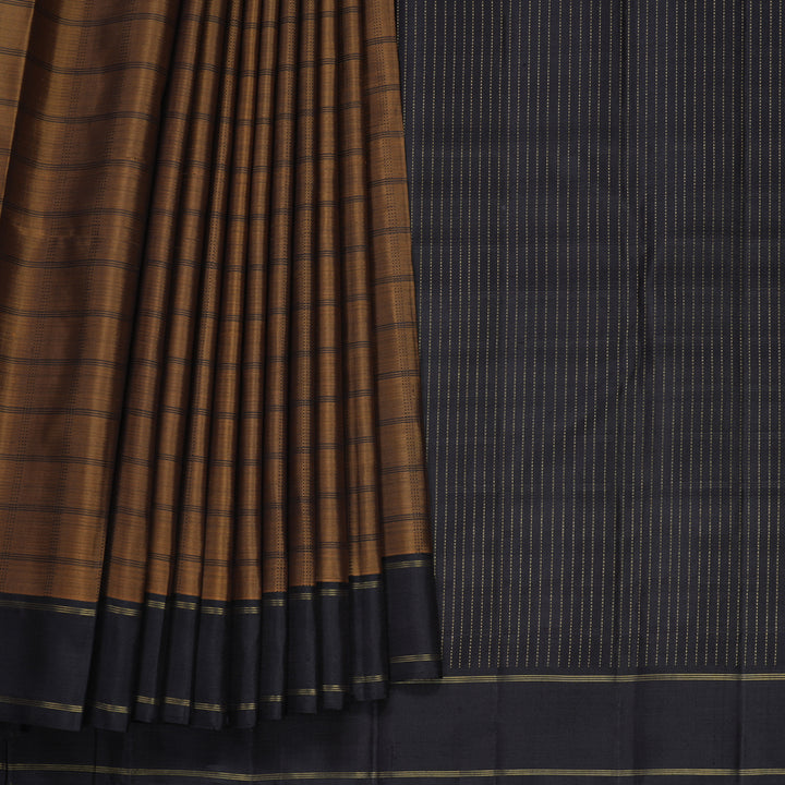 Hayagrivas Handloom Honey Mustard Kanjivaram Silk Saree with Kanchana Border KBF619G8-1