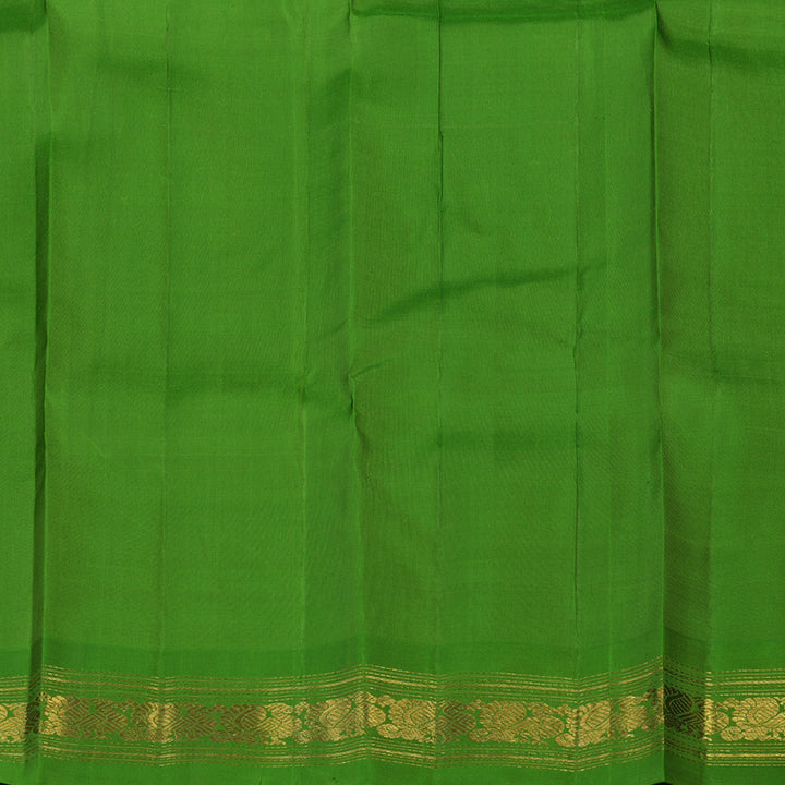 Hayagrivas Handloom Pista Green Kanjivaram Silk Saree with Parrot Green Border KBF61D2-1