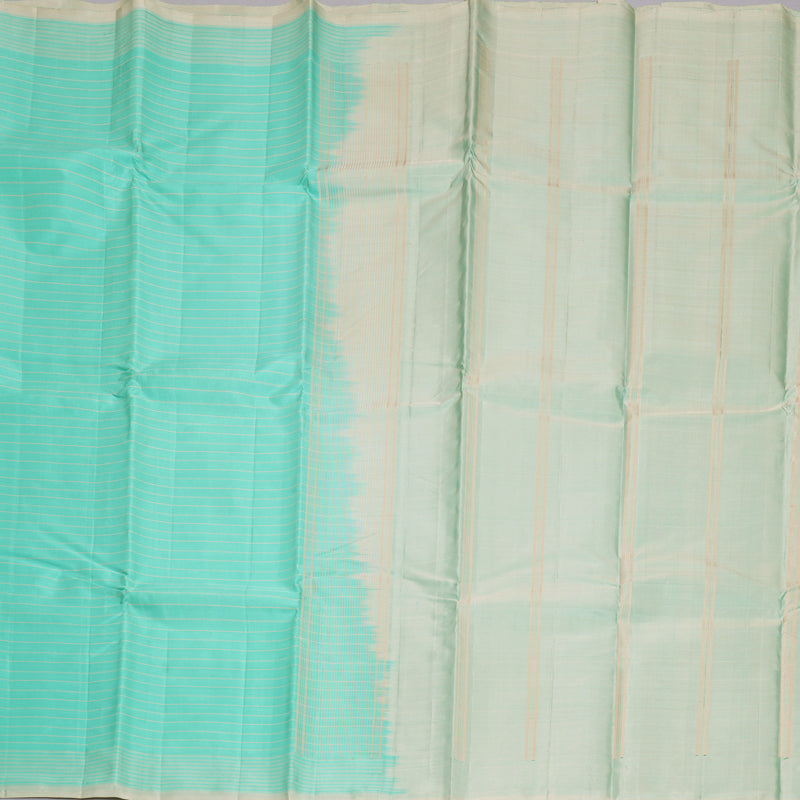 Hayagrivas Handloom Sea Green Kanjivaram Silk Saree KBF620G1-1