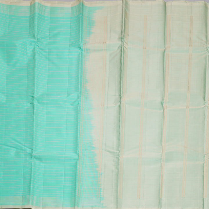 Hayagrivas Handloom Sea Green Kanjivaram Silk Saree KBF620G1-1