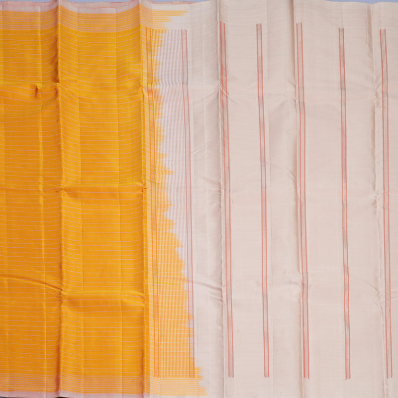 Hayagrivas Handloom Golden Yellow Kanjivaram Silk Saree KBF620G1-4
