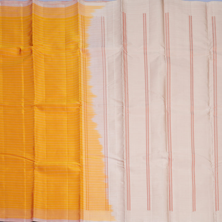 Hayagrivas Handloom Golden Yellow Kanjivaram Silk Saree KBF620G1-4