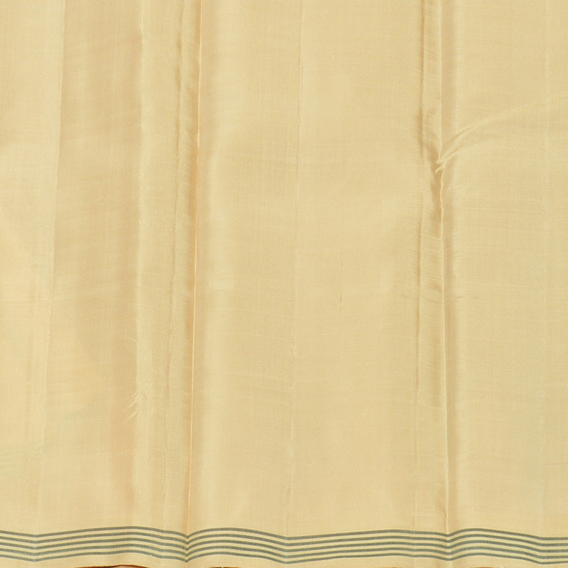 Hayagrivas Handloom Rust Orange Kanjivaram Silk Saree with Sandal Border KBF620G4-1