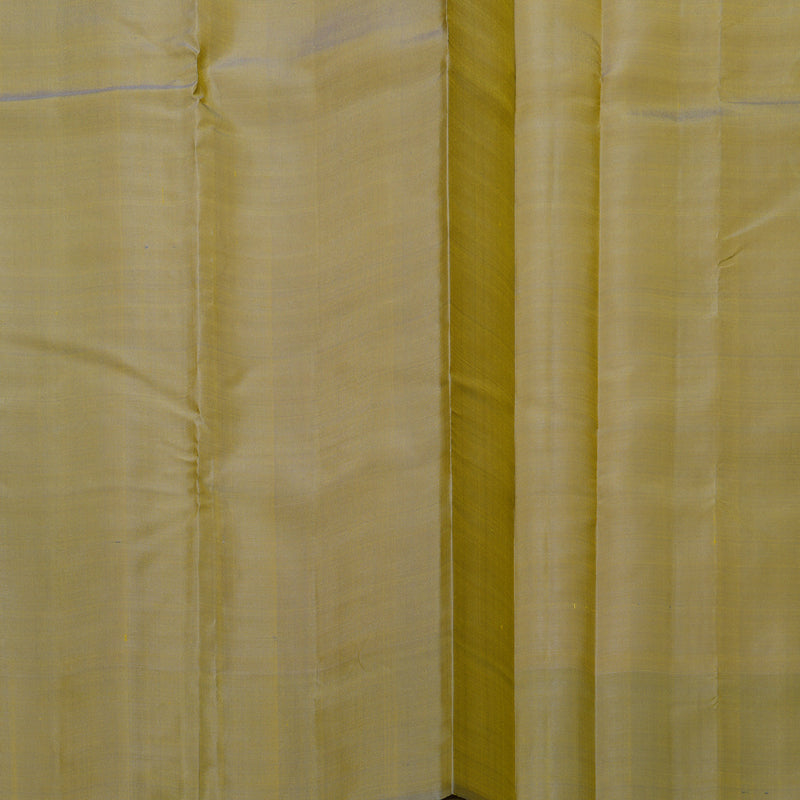 Hayagrivas Handloom Lemon Yellow Kanjivaram Silk Saree with Ganga Jamuna Border KBF620G5-2