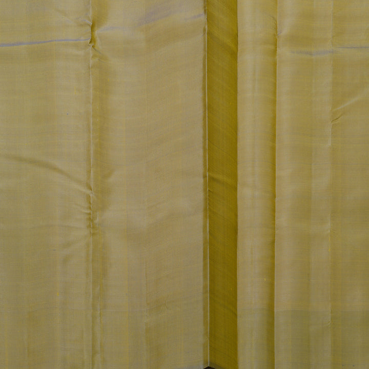 Hayagrivas Handloom Lemon Yellow Kanjivaram Silk Saree with Ganga Jamuna Border KBF620G5-2