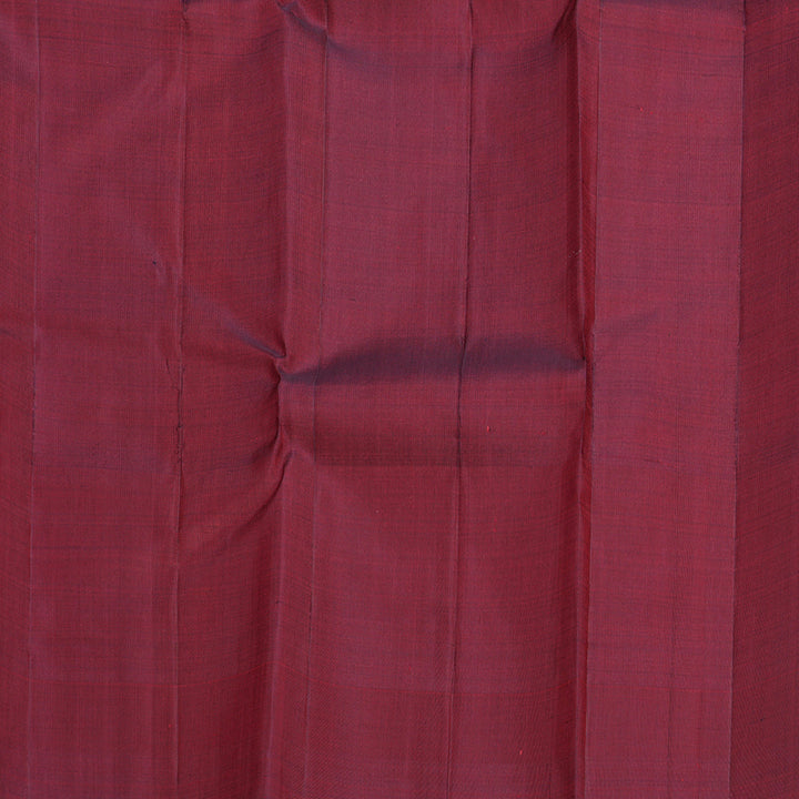 Hayagrivas Handloom Maroon Kanjivaram Silk Saree KBF622G5-1