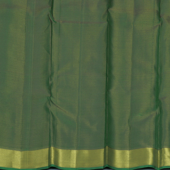 Hayagrivas Handloom Bottle Green Kanjivaram Silk Saree KBF622G6-1
